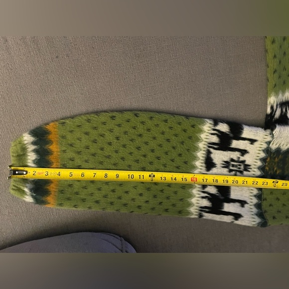 100% wool handmade in Ecuador alpaca zip up jacket - Picture 5 of 7